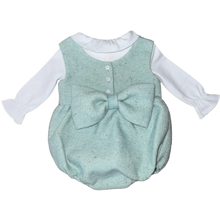 Load image into Gallery viewer, Lolli Bow Back Bubble- Beach Glass Blue