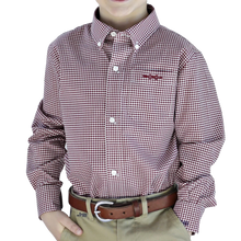 Load image into Gallery viewer, Bowen Arrow Button Down – Gadsden Garnet Gingham