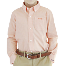 Load image into Gallery viewer, Bowen Arrow Button Down – Oyster Point Orange Gingham