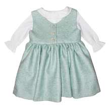 Load image into Gallery viewer, Anna Twirl Dress- Beach Glass Blue