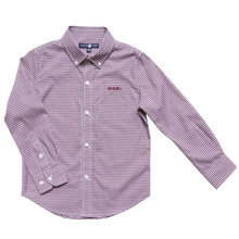 Load image into Gallery viewer, Bowen Arrow Button Down – Gadsden Garnet Gingham