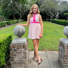 Load image into Gallery viewer, Eliza Dress- Palm Beach Pink Jacquard