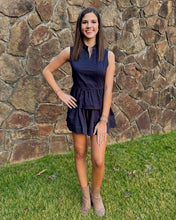 Load image into Gallery viewer, Seabrook Island Skirt- Nantucket Navy Sateen