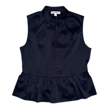 Load image into Gallery viewer, Henley Top - Nantucket Navy Sateen