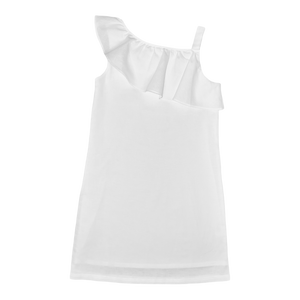 Millie Ruffle Dress – Wentworth White Linen