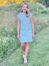 Load image into Gallery viewer, Mimi Ruffle Dress- Beach Glass Blue