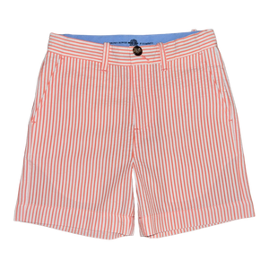 Sweetgrass Shorts - Carolina Coral Seersucker
