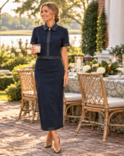 Load image into Gallery viewer, Anna Cate- Navy Suede Set