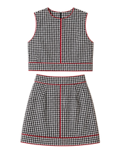 Load image into Gallery viewer, Emmy Set- Black Gingham &amp; Red