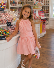 Load image into Gallery viewer, Paige Halter Dress – Carolina Coral Seersucker