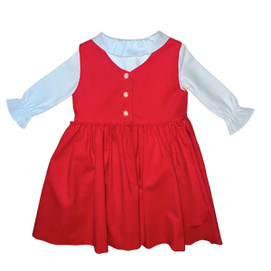 Anna Twirl Dress- Rutledge Red