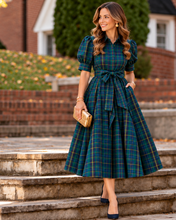 Load image into Gallery viewer, Lauren Midi Dress- Henderson Hunting Tartan