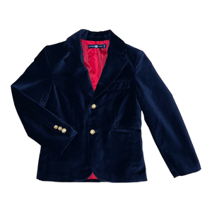The Gentleman's Jacket- Bulls Bay Blue Velveteen