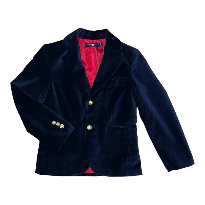 The Gentleman's Jacket- Bulls Bay Blue Velveteen