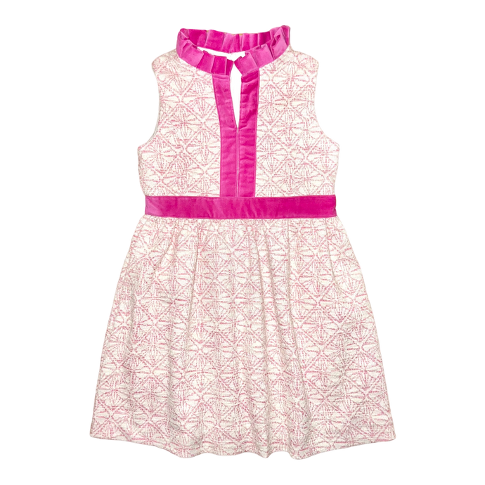 Eliza Dress- Palm Beach Pink Jacquard