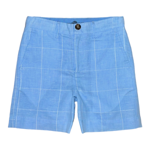 Sweetgrass Shorts - Palmetto Bluff Blue Linen