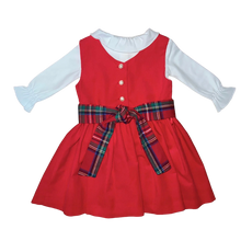 Load image into Gallery viewer, Anna Twirl Dress- Rutledge Red