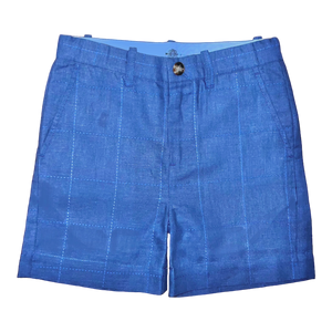 Sweetgrass Shorts - Folly Beach Blue Linen