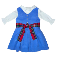 Load image into Gallery viewer, Anna Twirl Dress- Boone Hall Blue Corduroy