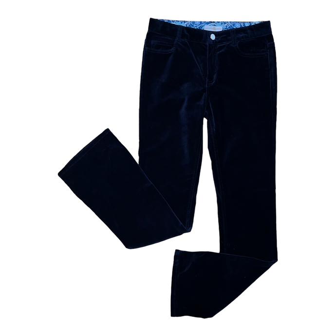 Palmetto Pearl Pants- Nantucket Navy Velvet