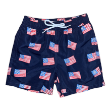 Load image into Gallery viewer, Sullivan Swim Shorts - Starfish and Stripes