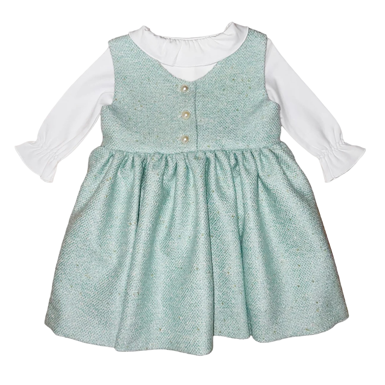 Boys Anna Twirl Dress- Beach Glass Blue Beach Glass Blue / 12-18 by Brown Bowen and Company Boys Anna Twirl Dress- Beach Glass Blue Beach Glass Blue / 12-18 by Brown Bowen and Company