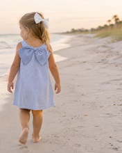 Load image into Gallery viewer, Lolli Bow Back Dress – Sea Island Seersucker