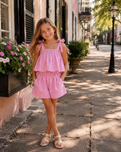 Load image into Gallery viewer, Sandlapper Shorts (Girls)– Palm Beach Pink Stripe