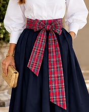 Load image into Gallery viewer, Tybee Tartan Plaid Tie Sash