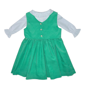 Anna Twirl Dress- Seagrass Green