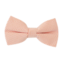 Load image into Gallery viewer, Boys Bowentie – Oyster Point Orange Gingham