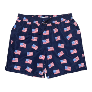 Mens Sullivan Swim Shorts - Starfish and Stripes