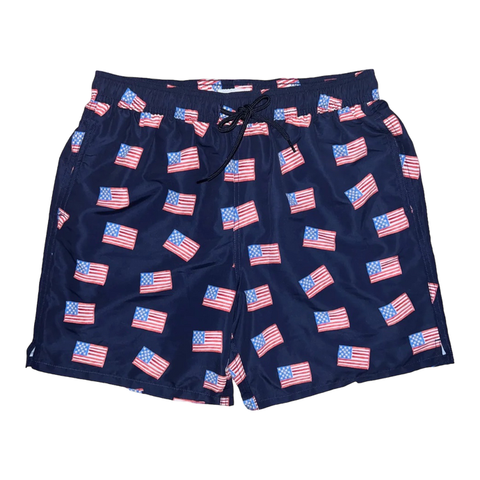 Mens Sullivan Swim Shorts - Starfish and Stripes