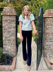 Palmetto Pearl Pants- Nantucket Navy Velvet