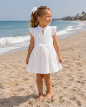 Load image into Gallery viewer, Kaki Dress – Sugar Cane Eyelet