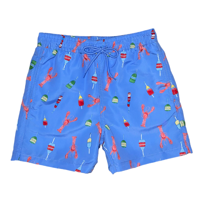 Sullivan Swim Shorts (Boys) - Lobsters & Buoys