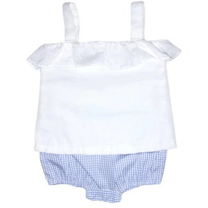 Millie Ruffle Bloomer Set – South of Broad Blue