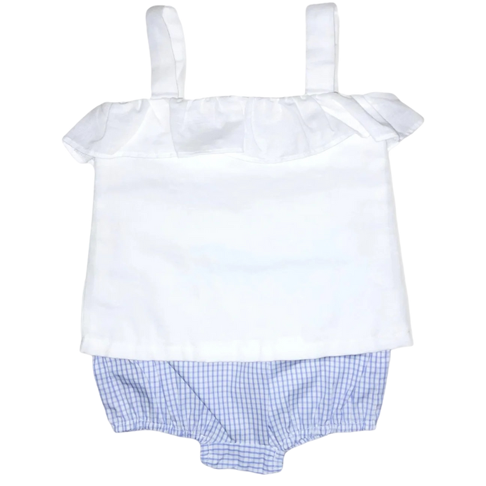 Millie Ruffle Bloomer Set – South of Broad Blue