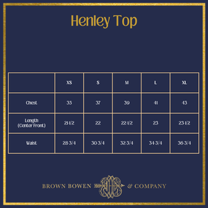 Women's Henley Top - Nantucket Navy