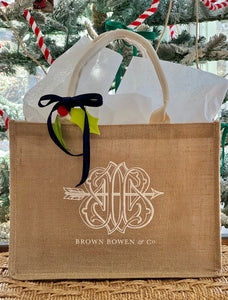 Brown Bowen & Co. Signature Jute Gift Bag