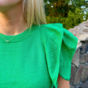 Women's Ella Sweater- Emerald Isle Green