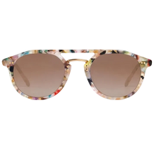 Load image into Gallery viewer, Sunglasses with a multicolored frame and brown lenses on a white background