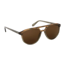 Load image into Gallery viewer, Brown sunglasses with tortoiseshell frame on a white background