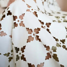 Load image into Gallery viewer, Elizabeth Skirt - White Laser Cut Leather