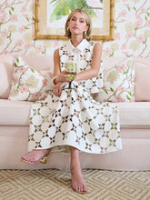 Load image into Gallery viewer, Elizabeth Skirt - White Laser Cut Leather