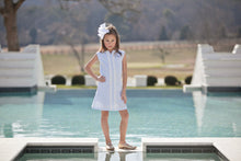 Load image into Gallery viewer, Belle Shift Dress – Bluffton Blue Linen