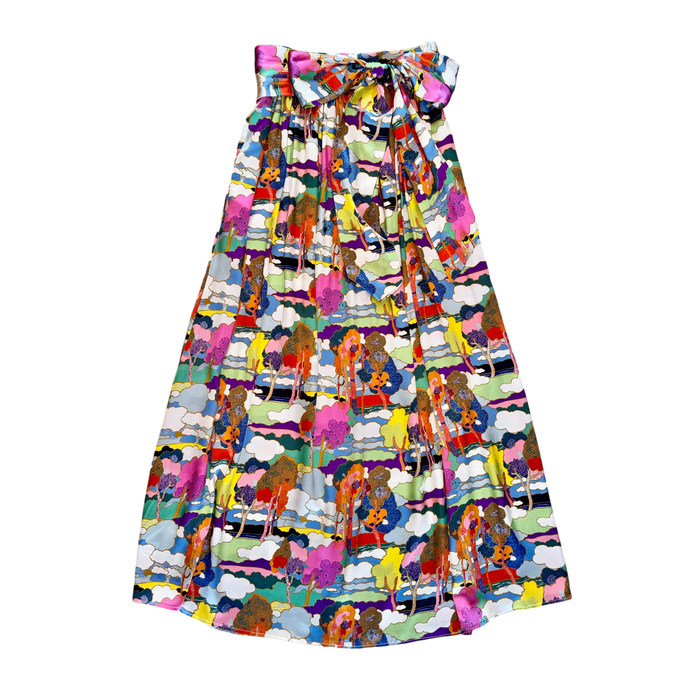 Magnolia Maxi Skirt- Prospect Road Liberty of London® Belgravia Silk