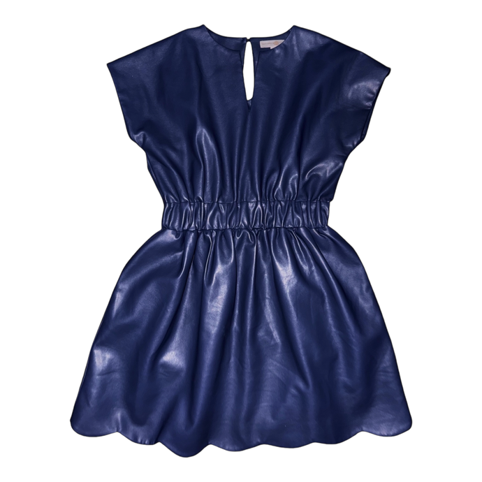 McKenna Dress- Nantucket Navy Leather