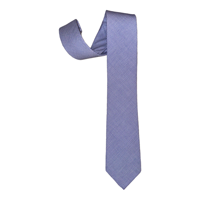 Men’s Necktie- Basketweave Blue