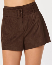 Load image into Gallery viewer, Rain Faux Suede High Rise Shorts